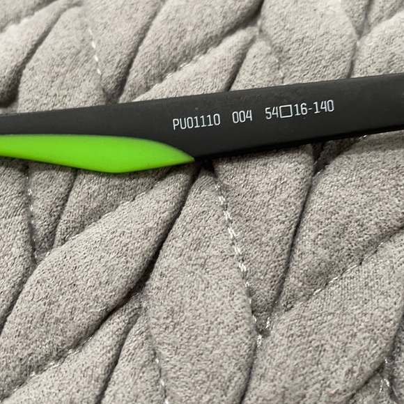 Puma glasses /puo1110-004 gunmetal-neon green blk - Picture 4 of 7